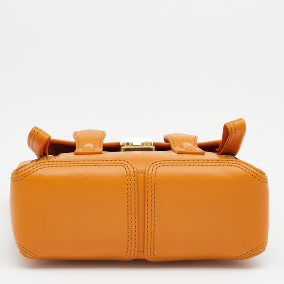 3.1 PHILLIP LIM Mustard Yellow Leather Mini Pashli Satchel - Picture 6 of 8